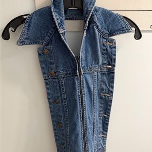 Veronica Beard Blue Denim Dickey